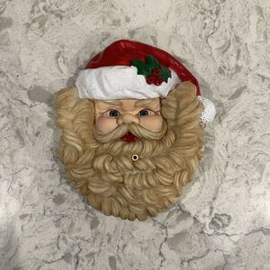 Vintage Talking Santa Claus‎ Head Door Hanger Motion Sensor from Telco Christmas